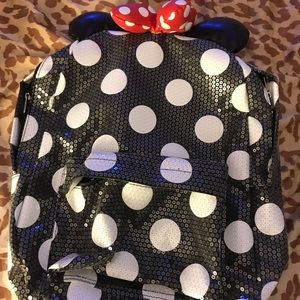 Disney Parks sequined Minnie Mouse Back Pack